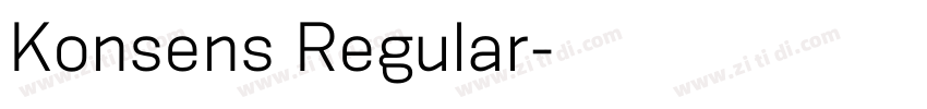 Konsens Regular字体转换